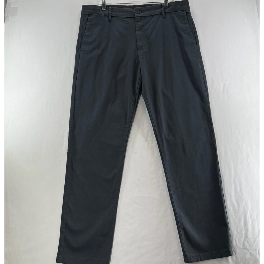 Banana Republic Chino Performance Pants Men 36x32 Straight Leg Casual Twill Gray